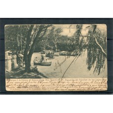CIUDAD DE BUENOS AIRES ANTIGUA TARJETA POSTAL PARQUE TRES DE FEBRERO PALERMO